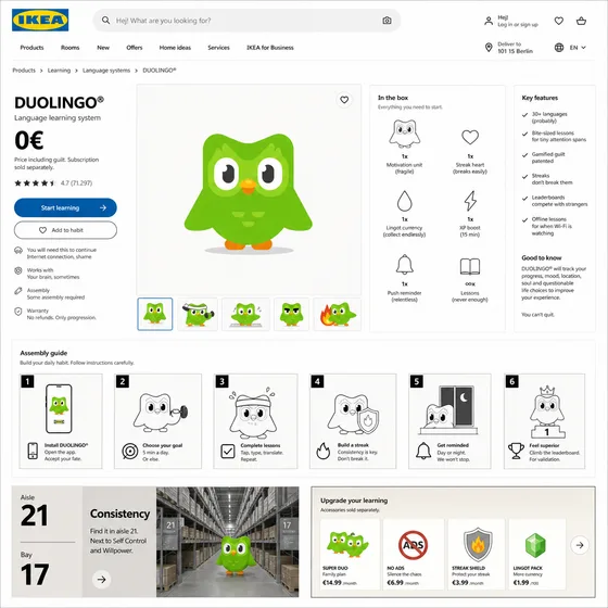 IKEA built Duolingo