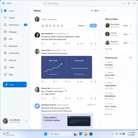 Microsoft built Twitter/X