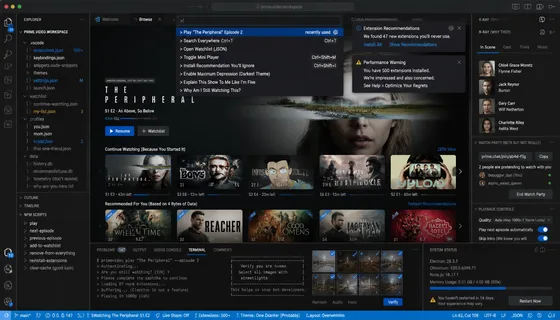 VS Code built Prime Video